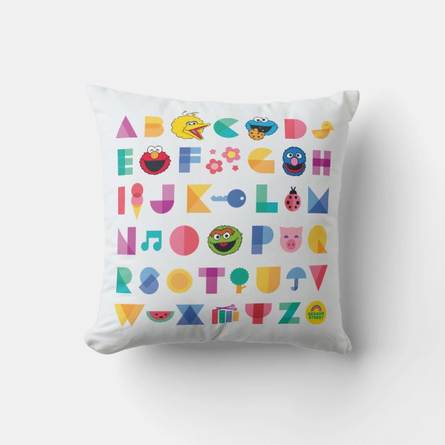 Coussin Alphabet de Sesame Street (Recto)