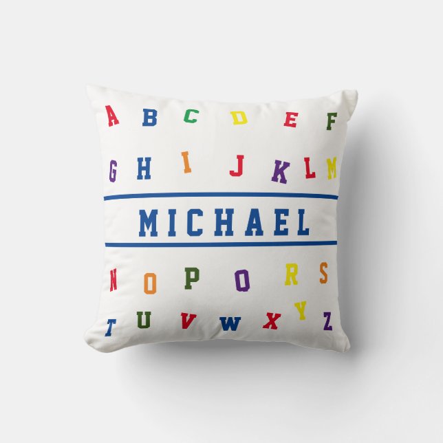 Coussin Alphabet personnalisé (Recto)