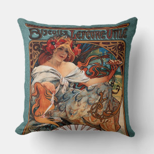 Coussin Alphonse Mucha Biscuits Lefevre Utile Speckled De