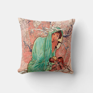 Coussin Alphonse Mucha, Les Saisons, Hiver (1896)