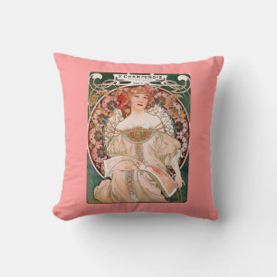 Coussin Alphonse Mucha Peinture