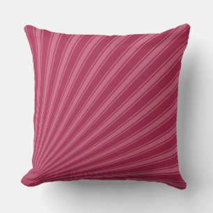 Coussin Amaranth couleur violet foncé bande Motif funky