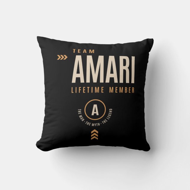 Coussin Amari Nom personnalisé - Funny Amari (Recto)