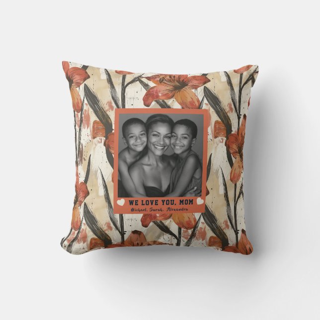 Coussin Amaryllis Meilleure Décoration Artistique de Crèch (Recto)