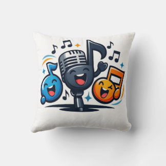 Coussin Amateur de guitare – Conception d'illustration mus