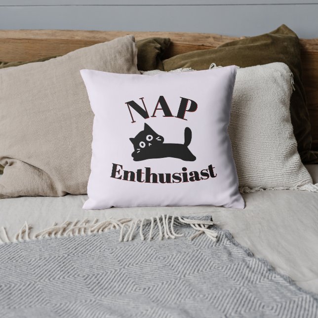 Coussin Amateur de sieste de chat mignon (Créateur téléchargé)