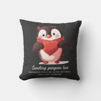 Coussin Amateurs de pingouins - Saint Valentin