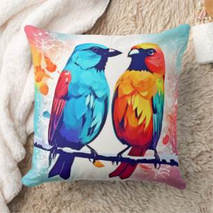 Coussin Amateurs d'oiseaux tropicaux