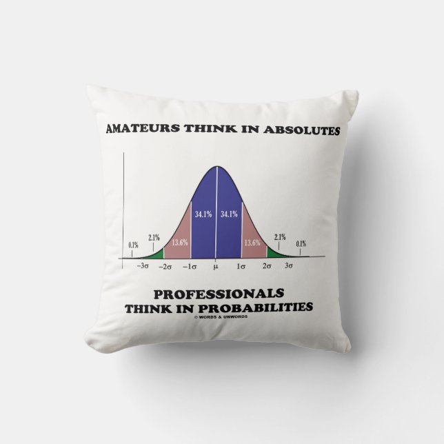 Coussin Amateurs pensent Absolutes Professionnels Penser S (Recto)