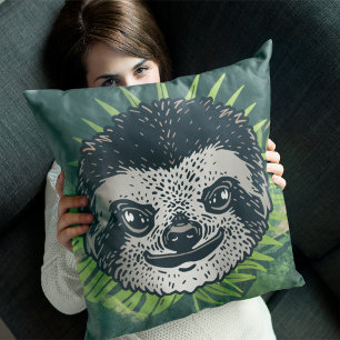 Coussin Amazonie tropicale de Sloth