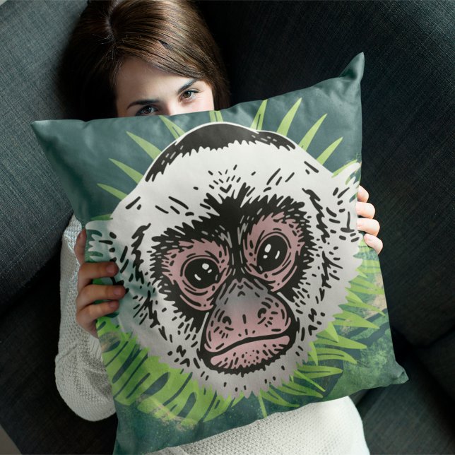 Coussin Amazonie tropicale du singe capucin (Créateur téléchargé)