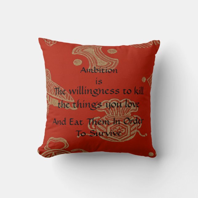 Coussin Ambition ! (Recto)