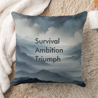 Coussin Ambition de Survie Triomphe Motivationnel