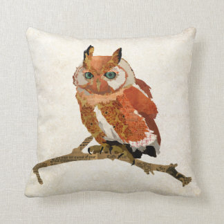 Coussin ambre de Mojo de hibou