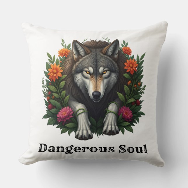 Coussin Âme dangereuse Wolf (Recto)