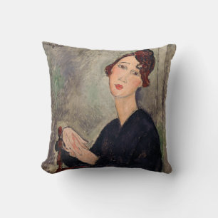 Coussin Amedeo Modigliani - Portrait de Dedie Hayden
