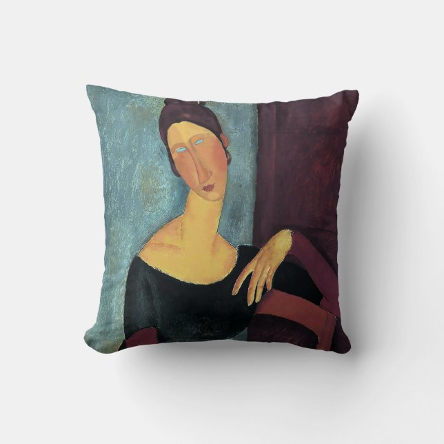 Coussin Amedeo Modigliani, Portrait de la femme de l'artis (Recto)