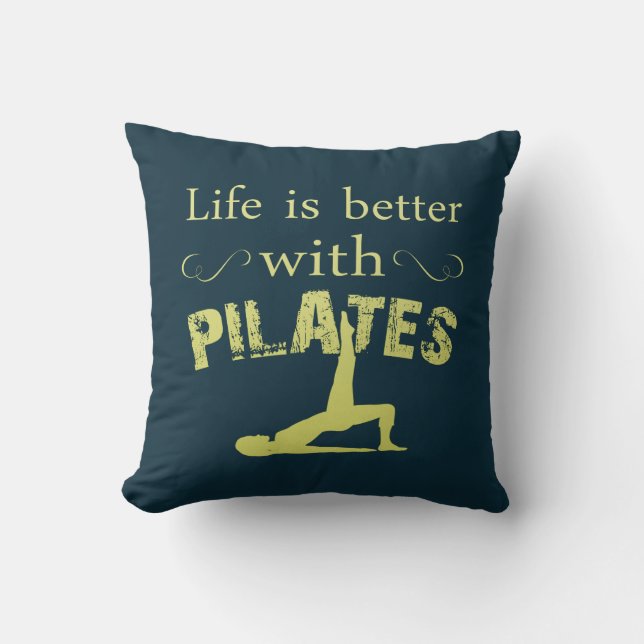 Coussin Améliorez avec PILATES (Recto)