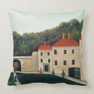 Coussin Aménagez en parc avec une voûte et trois Houses,