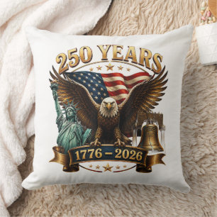 Coussin Américain 250e anniversaire États-Unis Patriotique