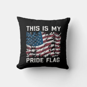 Coussin Américain patriote, c'est mon drapeau de fierté US