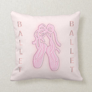 Coussin Américain rose Mojo de pantoufles de ballet