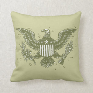 Coussin Américain vintage Eagle