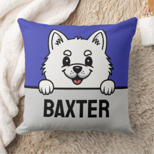 Coussin American Eskimo Chien Nom Personnalisé Amoureux de