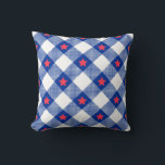 Coussin American flag plaid pattern<br><div class="desc">American flag plaid pattern. Fancy design for New Year Eve party. It is a must have design. Happy New Year Funny Gift for all family members waiting for new year countdown. Cool design New Year Eve celebration gift. Happy New Year Gift for all beloved ones including son, daughter, mom, dad,...</div>