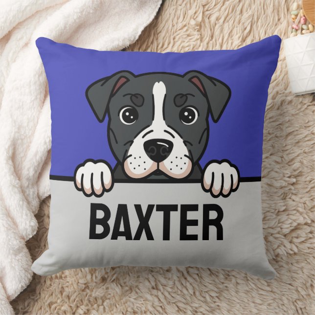 Coussin American Staffordshire Terrier Custom Amstaff Chie (Couverture)