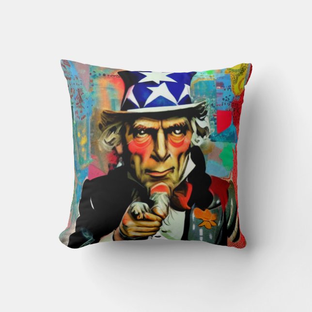 Coussin American Uncle Sam (Recto)
