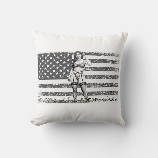 Coussin  American woman (Recto)