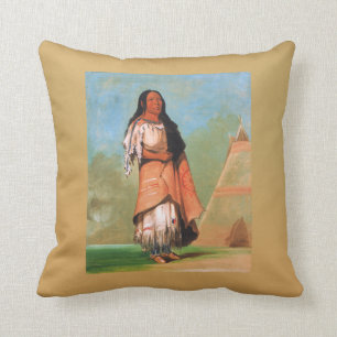 Coussin Amérindien, Art de George Catlin