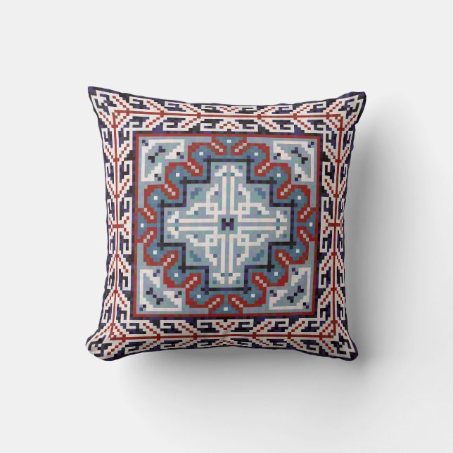 Coussin Amérindiens Navajo Motif (Recto)