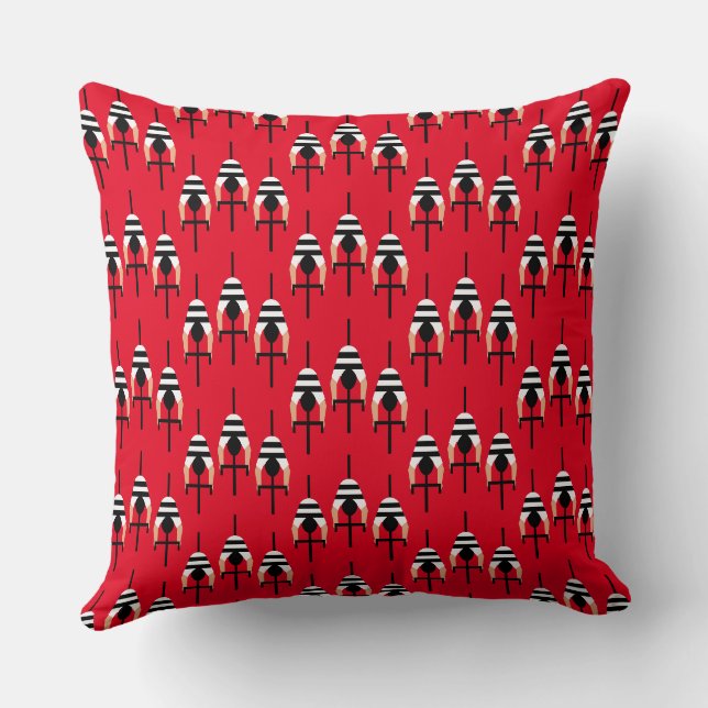 Coussin Amérique cycliste (Verso)
