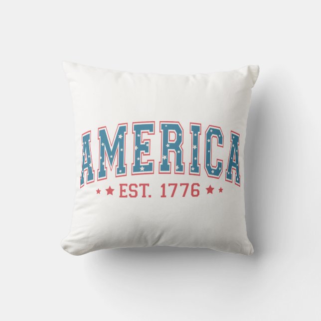 Coussin Amérique Est 1776 (Recto)