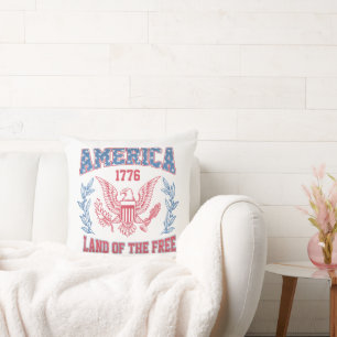Coussin Amérique Terre de la Liberté