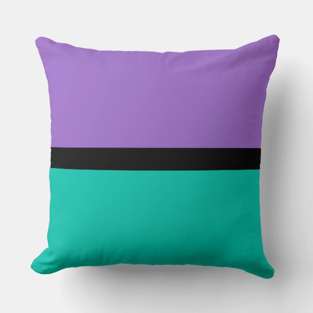 Coussin Amethyst & Amazonite Solid Color Arrière - plan (Recto)