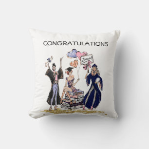 Coussin Amis afro-américains graduation Jeu d'oreiller