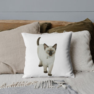 Coussin Amis Animaux Personnalisés Mignon Chat Siamois Pho