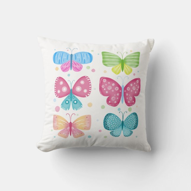 Coussin Amis Colorés de Flutter (Recto)