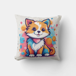 Coussin Amis de chien et de chat mignons - T-shirt Enfants