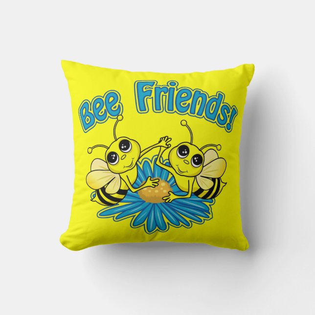 Coussin Amis des abeilles (Recto)