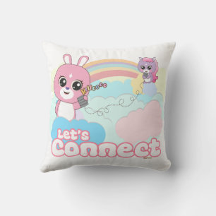 Coussin Amis des animaux mignons - Connectons-nous
