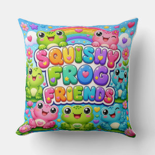 Coussin Amis Grenouilles Molles Cute Kawaii Grenouilles Ar