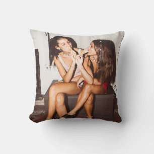 Coussin Amitié photo simple Besties BFF