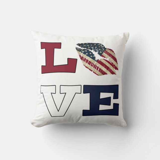 Coussin Amour américain (Recto)