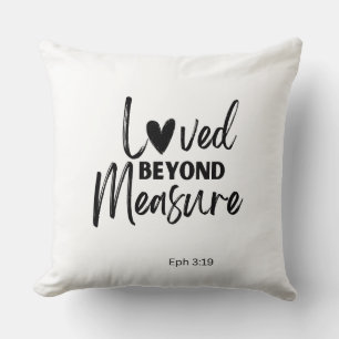 Coussin Amour au-delà de toute mesure Eph 3:19