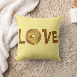 Coussin AMOUR Butternut Crunut Donut Doughnut Junk Nourrit