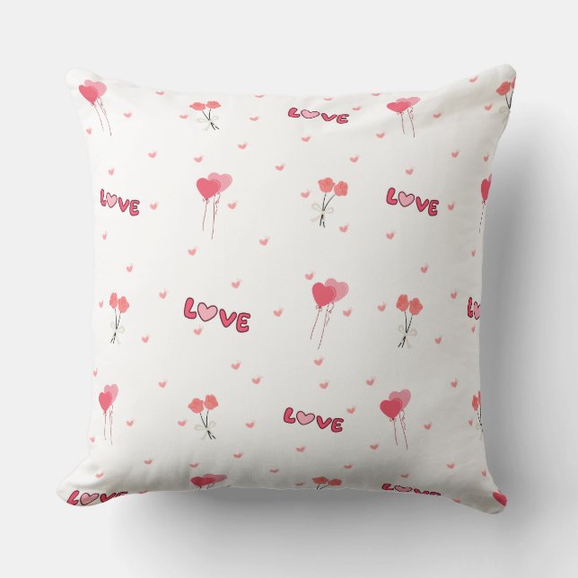 Coussin Amour Coeur Flower Pillow (Recto)